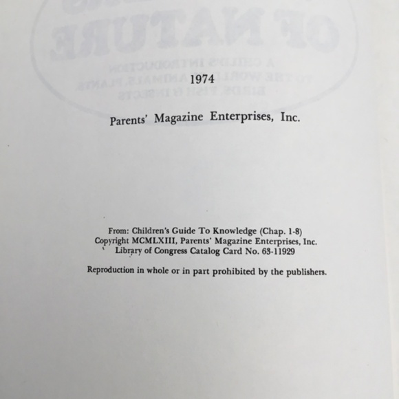 Vintage 1974 Book Wonders of Nature Animals Birds Plants Insects Parents' Mag - Picture 4 of 8